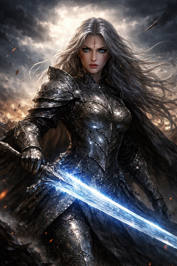 Fantasy warrior portrait
